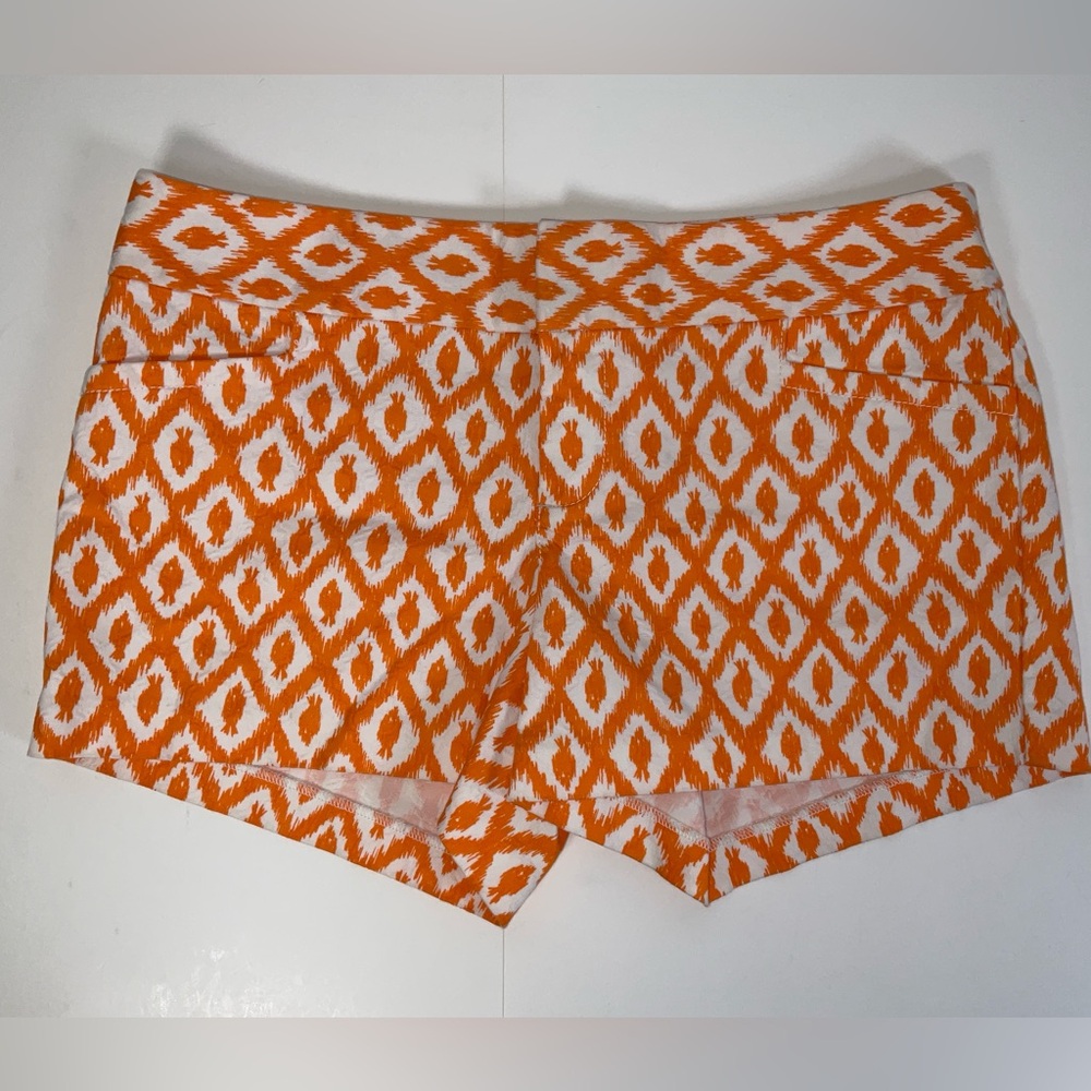 NWOT SAMPLE Lilly Pulitzer Ellie Shorts Nectar Orange Little Fish Sz‎ 4 30” X 4”